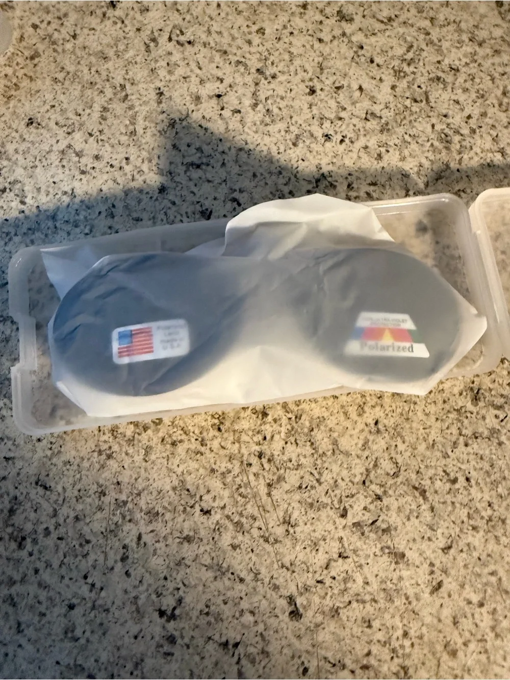 Polarized Clip-On Sunglasses - Black Lenses